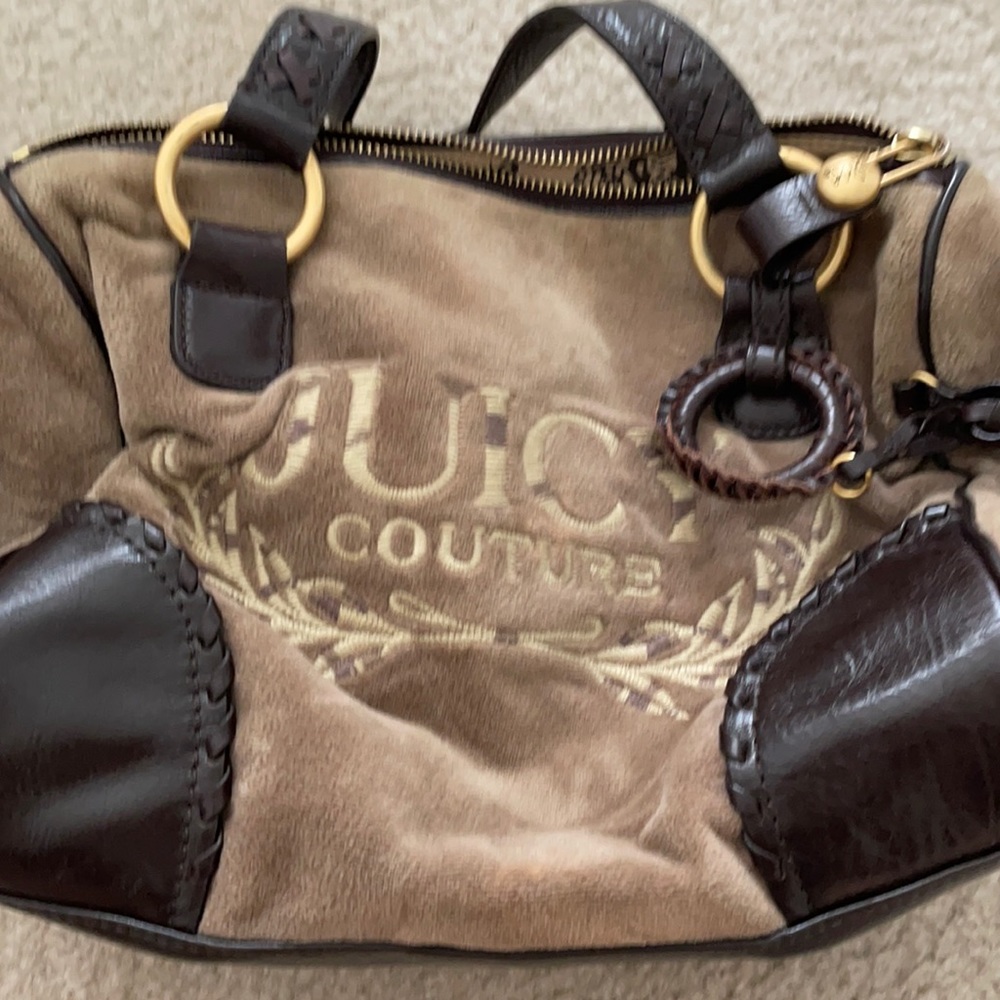 vintage juicy couture bag stains on back :(
